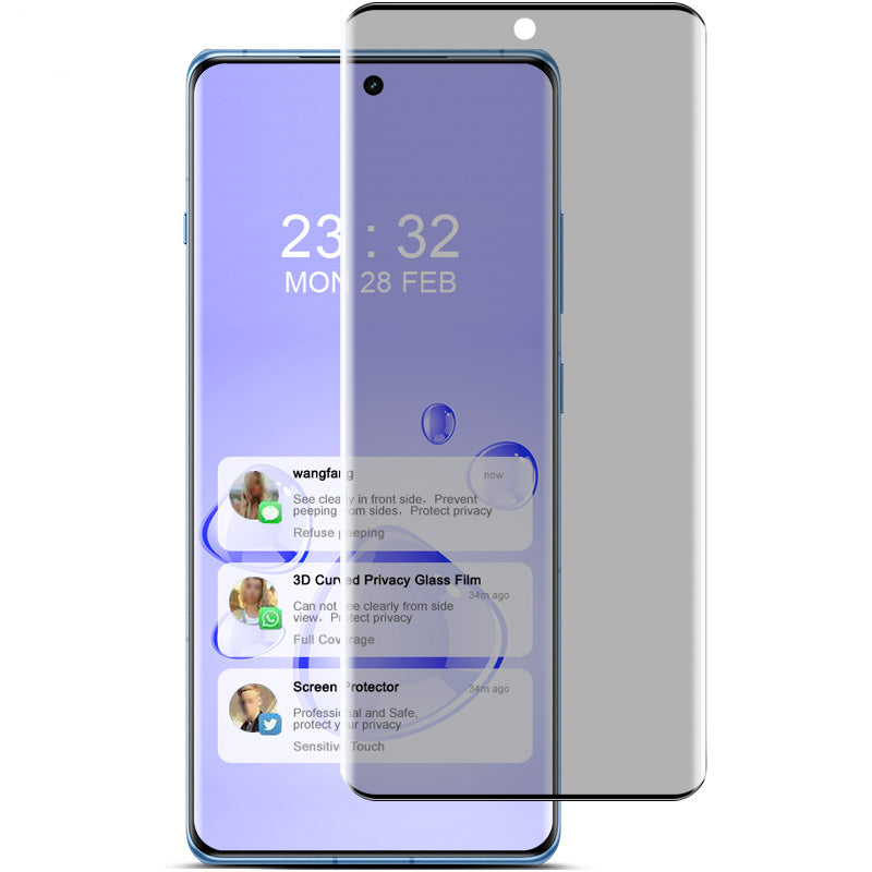 IMAK For OnePlus Ace 3 5G / 12R 5G Tempered Glass Screen Protector Anti-Spy, 3D Curved IMAK For OnePlus Ace 3 5G / 12R 5G Tempered Glass Screen Protector Anti-Spy, 3D Curved